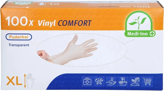 Param Vinyl puderfrei Einweghandschuhe XL, 100 Stück