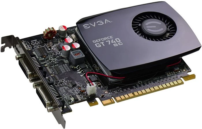 EVGA GeForce GT 740 SuperClocked [Single-Slot], 2GB DDR3, 2x DVI, Mini HDMI