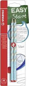 STABILO EASYgraph S Bleistift HB graphit, blau, Rechtshänder, 2er-Pack