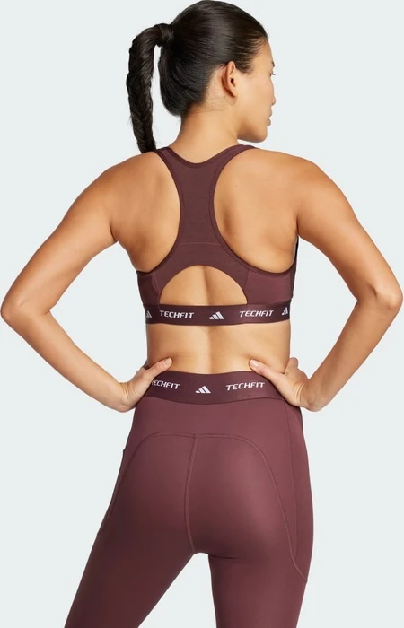 adidas Techfit Sport-BH aurora ruby/brown (Damen)