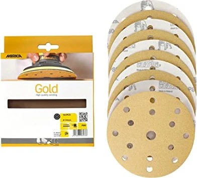 Mirka Gold Grip 15H Schleifblatt K80, 150mm, 10 Stück
