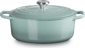 Le Creuset Signature Gusseisen Bräter oval 31cm 6.3l sea salt