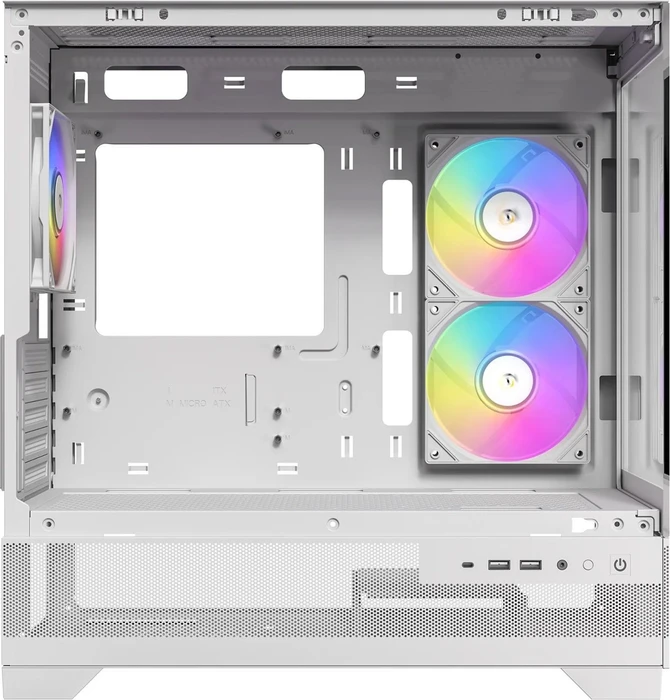Antec CX500M ARGB, weiß, Glasfenster