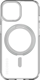 Decoded Recycled Plastic Loop Stand Back Cover für Apple iPhone 15 transparent