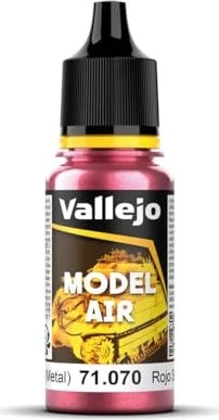 Vallejo Model Air 070 turn signal red metal, 17ml