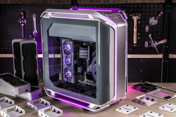 Cooler Master Cosmos C700M White, weiß, Glasfenster