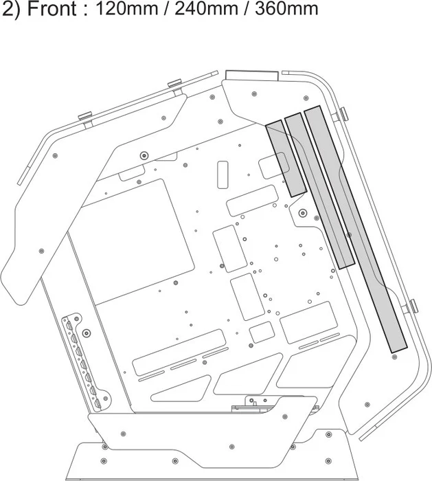 Zalman Z-Machine 500, schwarz, Glasfenster