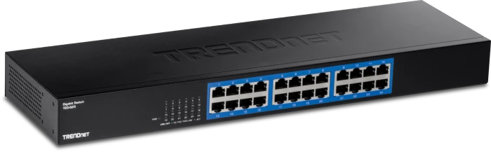 TRENDnet TEG-S Rackmount Gigabit Switch, 24x RJ-45