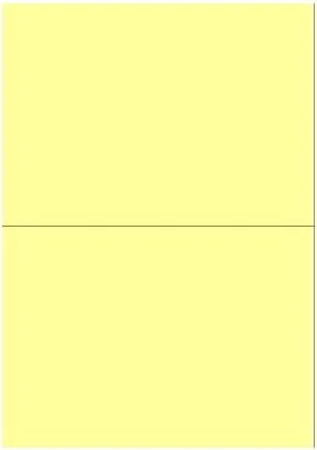 Kores Etiketten, A5, gelb, matt, 100 Blatt (200 Etiketten) (L210148GE)
