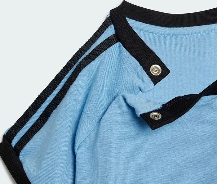 adidas 3-Streifen T-Shirt kurzarm ash blue (Junior)