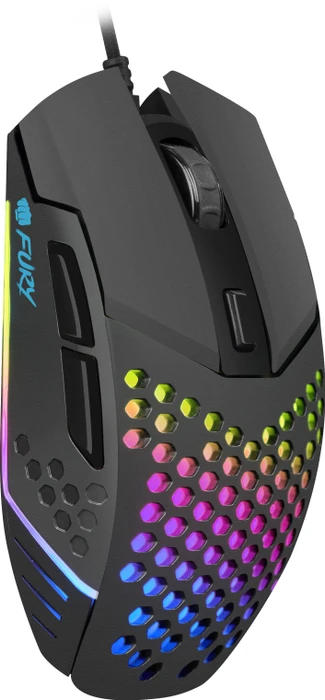 Natec Fury Battler Gaming Mouse grau/schwarz, USB