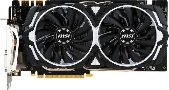 MSI GeForce GTX 1070 Armor 8G OC, 8GB GDDR5, DVI, HDMI, 3x DP