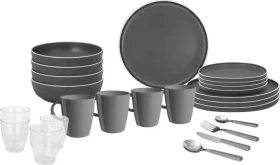 Brunner All Inclusive 36-teilig Geschirrset dolomit grey