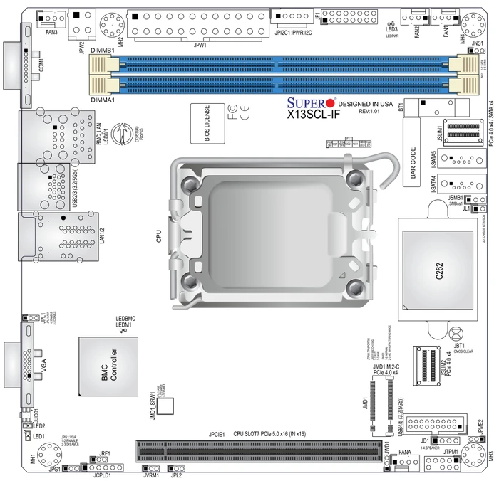 Supermicro X13SCL-IF, bulk (Intel 1700)