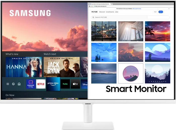 Samsung Smart Monitor M7 M70A, weiß, 31.5"