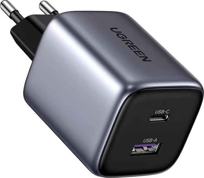 Ugreen Nexode Schnellladegerät (35W, 2-Port, GaN) schwarz/grau