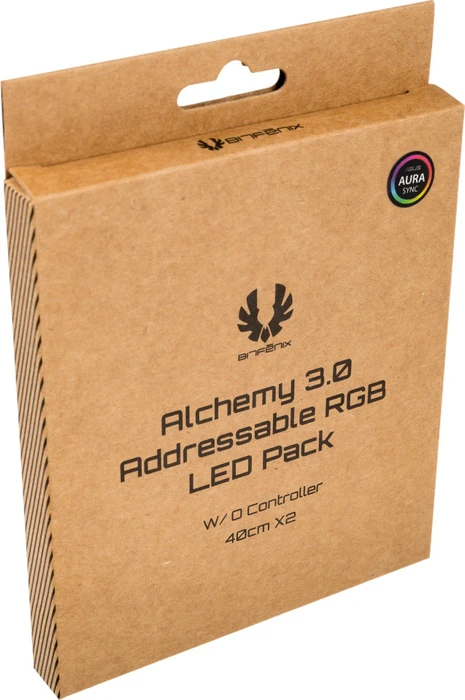 BitFenix Alchemy 3.0 Magnetic Addressable RGB LED Pack, 40cm, 20 LED RGB, 2x LED-Streifen