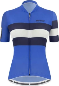 Santini Sleek Bengal Trikot kurzarm blau (Damen)