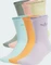 adidas Trefoil Cushion Crew Socken silver green/glow pink/powder yellow, 6 Paare Vorschaubild