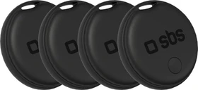 SBS Mobile Track My Dot Kit schwarz, 4er-Pack
