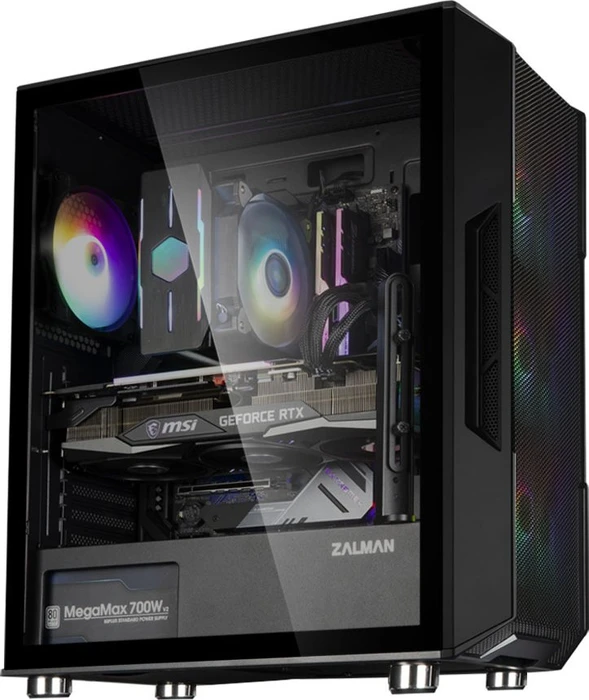 Zalman i3 Neo, schwarz, Glasfenster