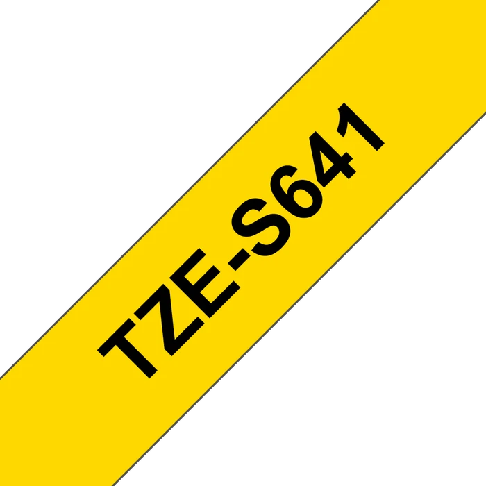 Brother TZe-S641 Beschriftungsband, 18mm, schwarz/gelb