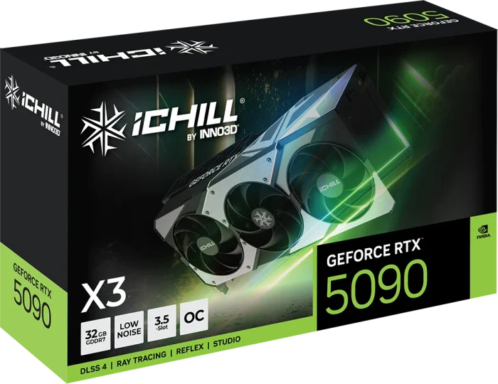 INNO3D GeForce RTX 5090 iCHILL X3, 32GB GDDR7, HDMI, 3x DP