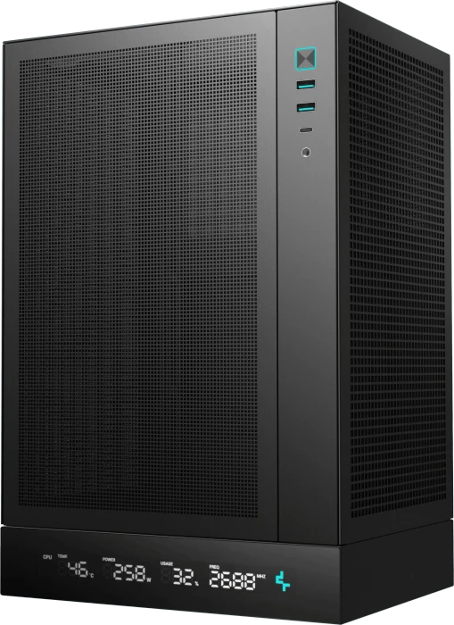 DeepCool CH170 DIGITAL, schwarz, Mini-ITX