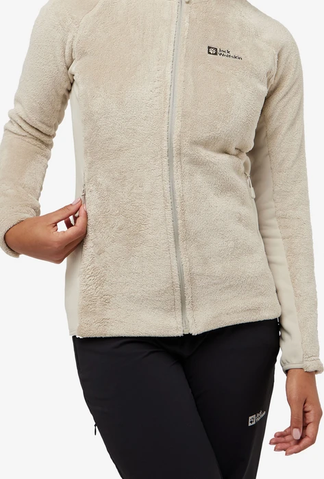 Jack Wolfskin Rotwand Hooded Full-Zip Fleece Funktionsjacke seal (Damen)