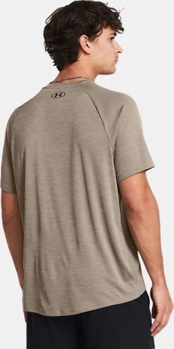 Under Armour Tech Textured Funktionsshirt kurzarm taupe dusk/black (Herren)