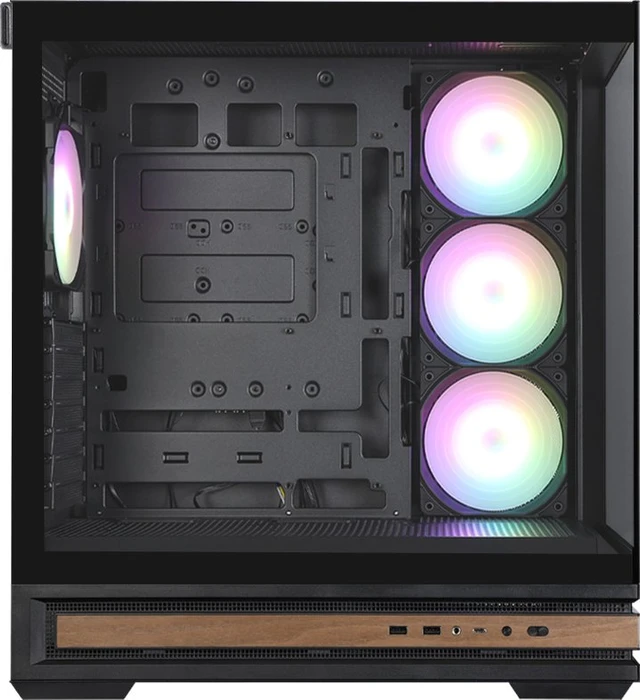 Zalman P40 NAMU Black, schwarz, Glasfenster