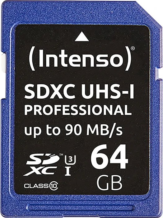 Intenso Professional R90 64GB, UHS-I U3, Class 10