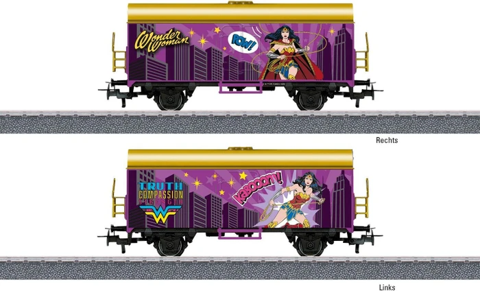 Märklin - Start up Spur H0 Güterwagen - Kühlwagen Wonder Woman