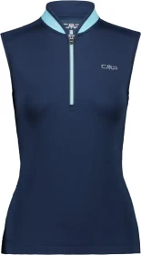 CMP Bike Half Zip Trikot ärmellos blau (Damen)