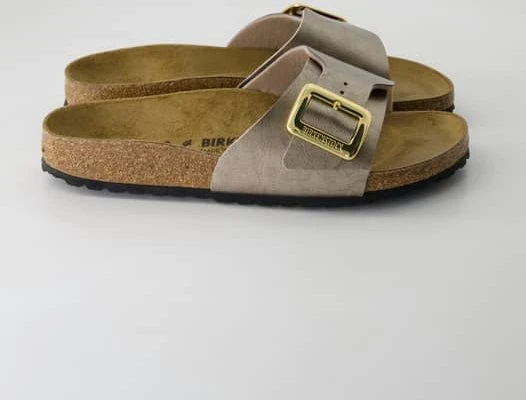 Birkenstock Catalina Cushion Buckle Birko-Flor graceful taupe (Damen)