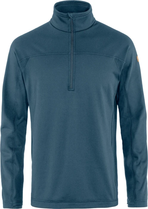 Fjällräven Abisko Lite Fleece Half Zip Funktionsshirt langarm indigo blue (Herren)