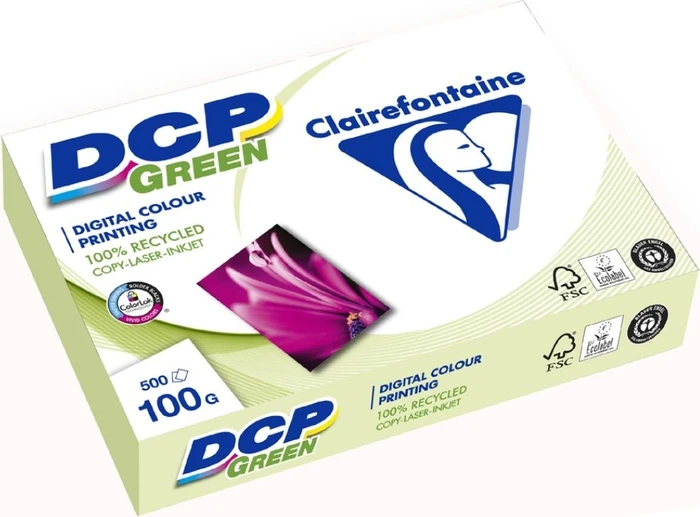 Clairefontaine Digital Colour Printing Green Universalpapier weiß, A4, 100g/m², 500 Blatt