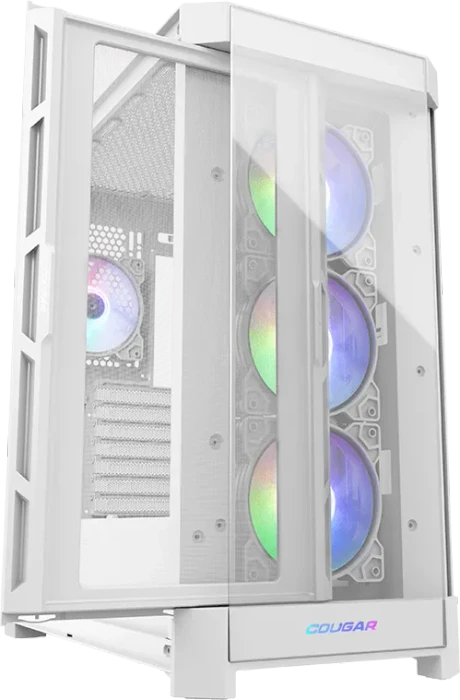 Cougar Duoface Pro RGB White, weiß, Glasfenster