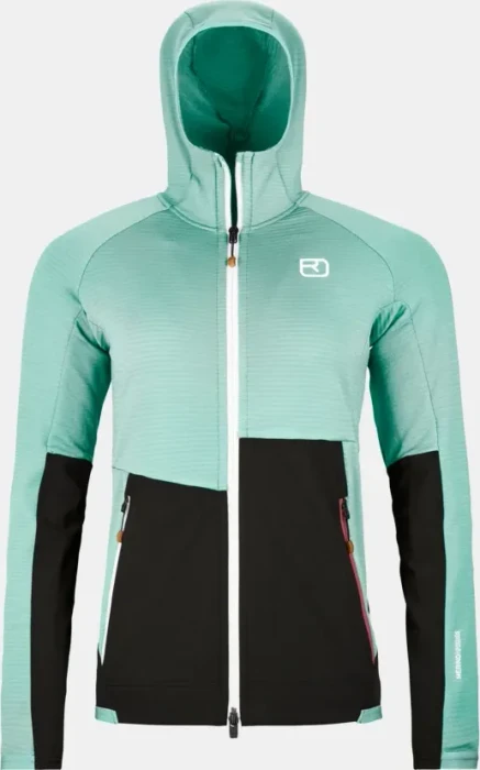 Ortovox Fleece Rib Hoody Funktionsjacke aquatic ice (Damen)
