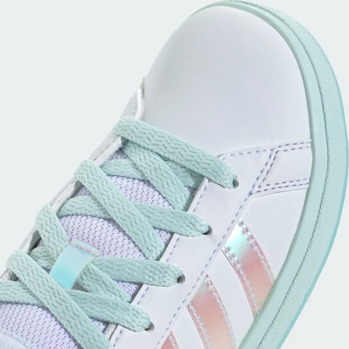 adidas Grand Court Lifestyle Lace Tennis cloud white/flash aqua/halo mint (Junior)