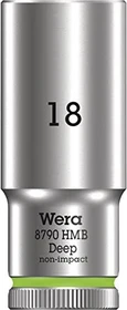 Wera 8790 HMB Deep Außensechskant Steckschlüssel 3/8", 18x64mm
