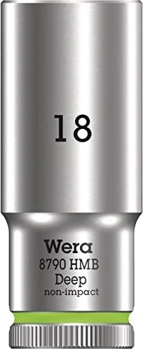 Wera 8790 HMB Deep Außensechskant Steckschlüssel 3/8", 18x64mm