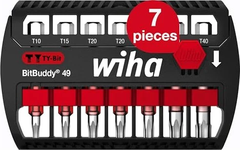 Wiha SB 7946-TY505 TY-Bit BitBuddy 49mm Torx Bitset inkl. Werkzeugbox, 7-tlg.