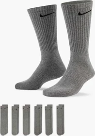 Nike Everyday Cushioned Crew Socken carbon heather/black, 6 Paare