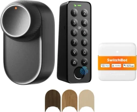 SwitchBot Lock Ultra Touch Combo schwarz inkl. Hub Mini und Keypad Touch, schwarz