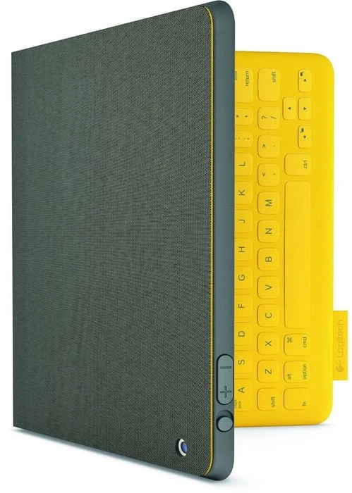 Logitech FabricSkin Keyboard Folio für iPad 2/iPad 3/iPad 4, gelb/grau, DE