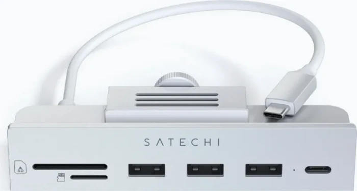 Satechi Clamp Hub für iMac, silber, USB-C 3.0 [Stecker]