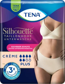 Tena Silhouette Pants Plus Creme Schutzhose Größe L, 10 Stück
