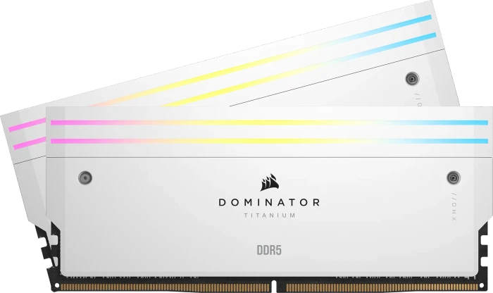 Corsair Dominator Titanium RGB weiß UDIMM 48GB Kit, DDR5-6000, CL30-36-36-76
