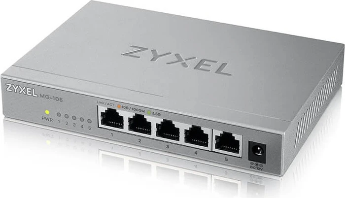Zyxel MG-105 Desktop 2.5G Switch, 5x RJ-45